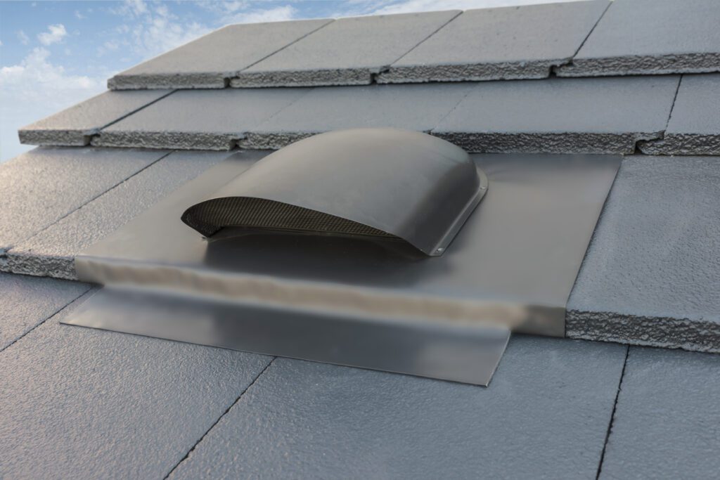 Alpine Low Profile roof vent on tiled roof